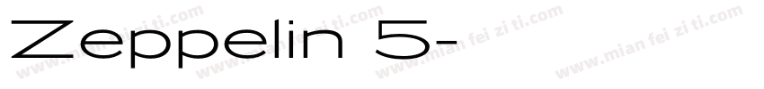 Zeppelin 5字体转换